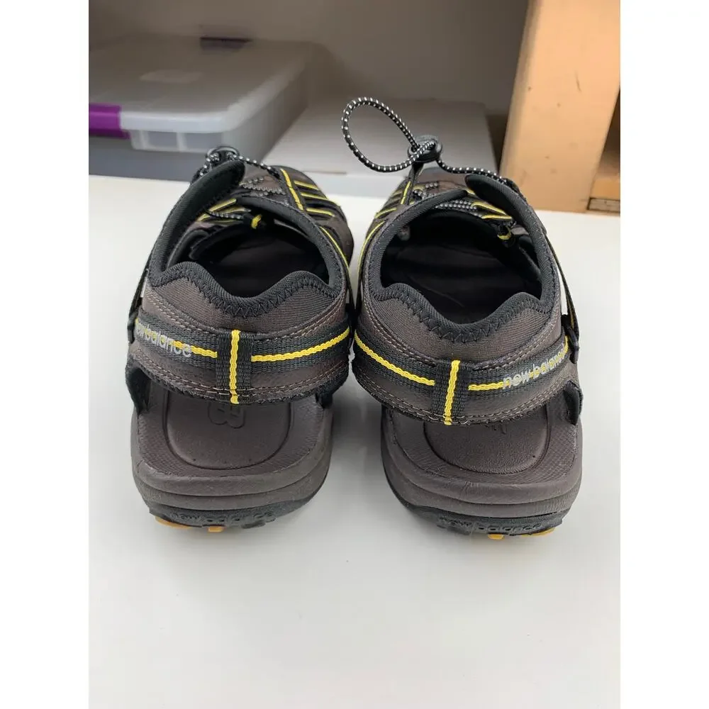 New Balance Appalachian Closed Toe Sandals Brown Faux Leather Men's 12 Wide